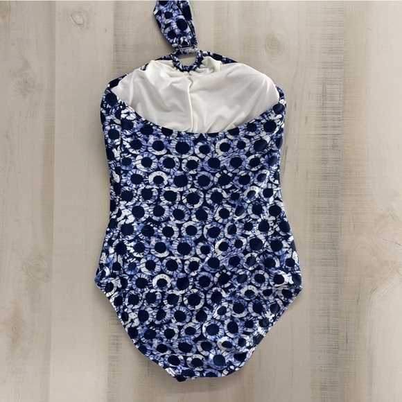 MICHAEL KORS tie dye printed halter one piece sexy slimming swimsuit vacation 8 - Picture 7 of 9
